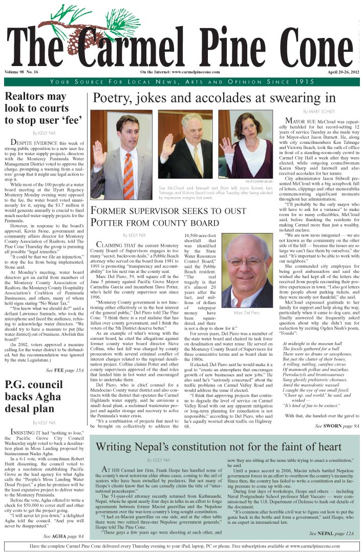 Click here to download the April 20, 2012, main news section